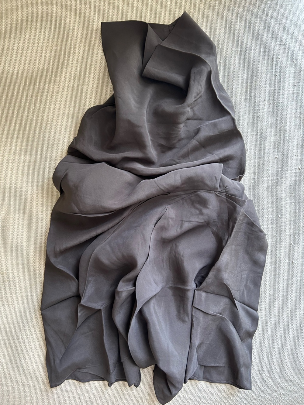NEW Venroy Draped Halter Mini Dress Small Cafe Chocolate Brown - Picture 8 of 12